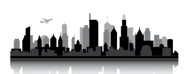 Трафарет "город"