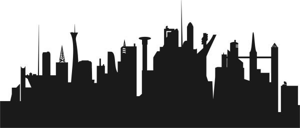 Графический силуэт города