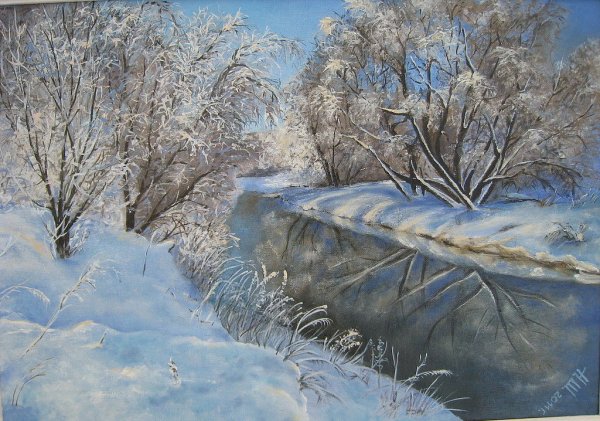 Художник Наталья Шайкина картины зима