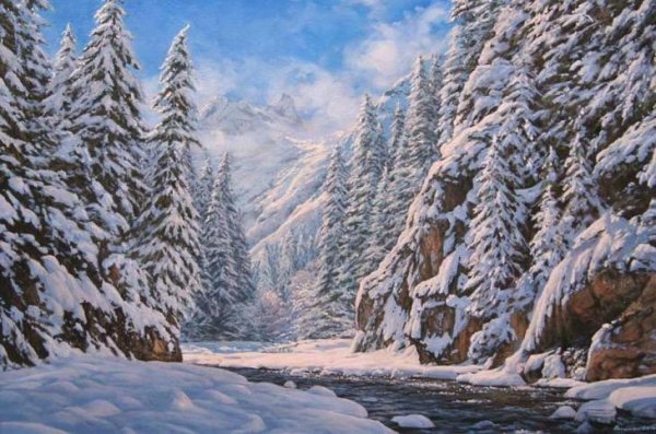 Александр горбик художник зима