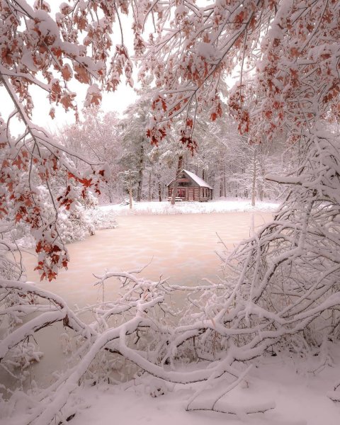 Зима в деревне