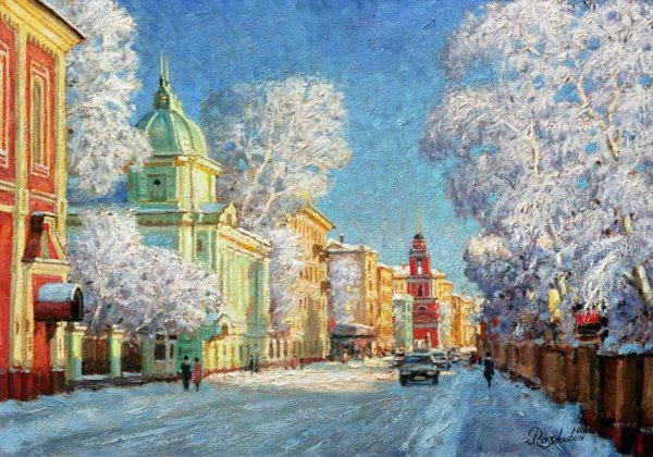 Живопись Игоря Разживина зима