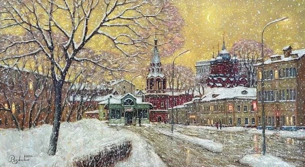 Художник Игорь Разживин пейзажи Москвы
