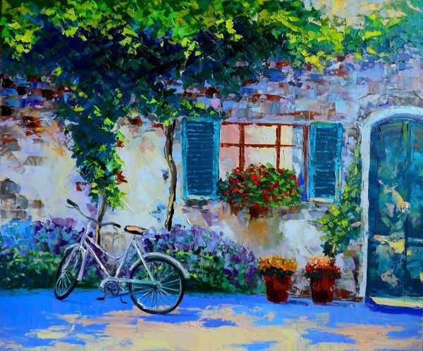 Художник Импрессионист Приморский дворик