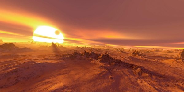 Пейзаж планеты Венера