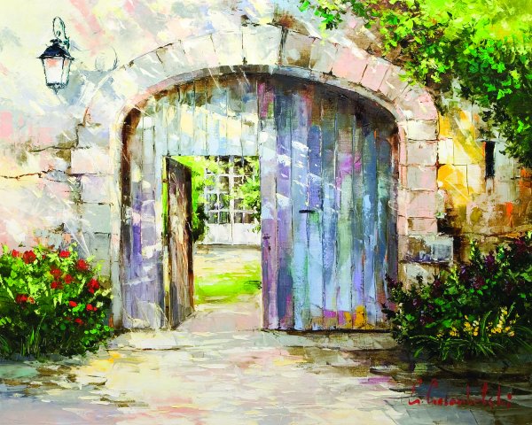 Средиземноморский городской пейзаж Глеб Голубецкий