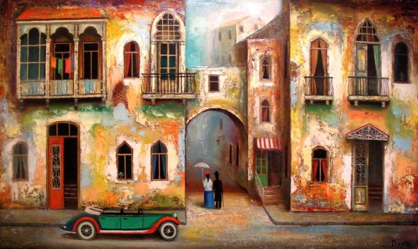 Живопись городской пейзаж примитивизм