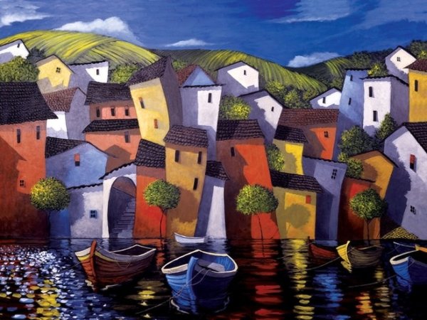 Живопись наив город