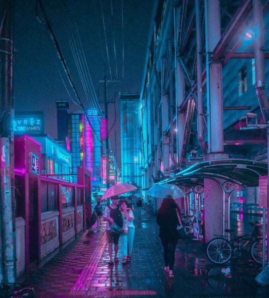 Cyberpunk 2077 переулок