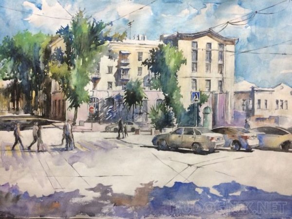 Картина Соборная площадь Ростов на Дону