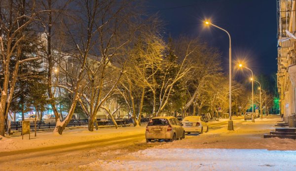 Улицы Ташкента вечером