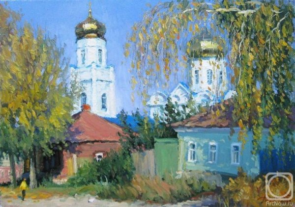 Московские пейзажи акварель