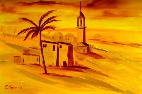 Арабская живопись пейзаж