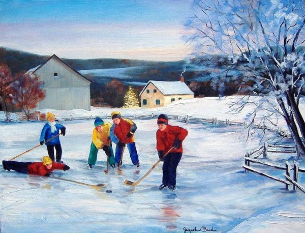 Каток живопись