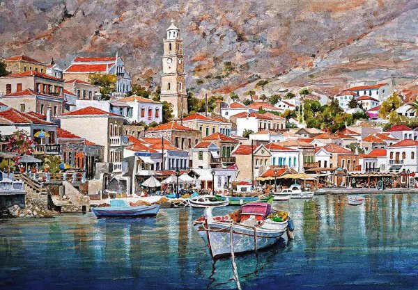 Художник Pantelis zografos Греция акварель