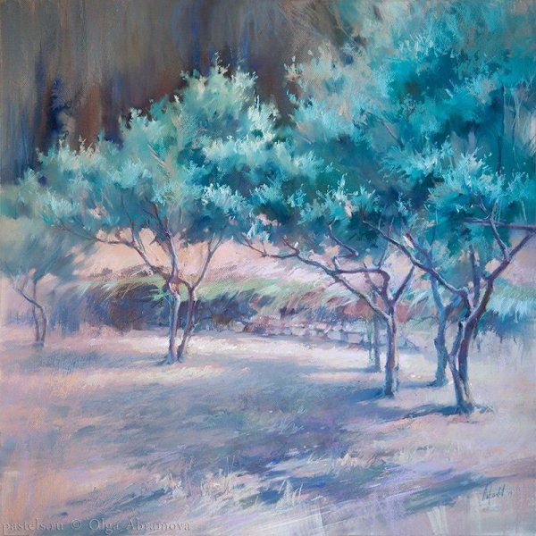Ольга Абрамова пастель пейзаж