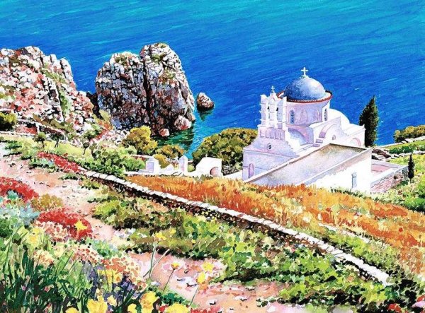 Греческий художник Пантелис Зографос