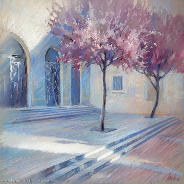 Пастель Елены Таткиной пейзаж