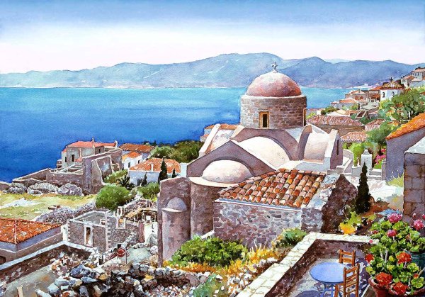 Картины острова Санторини