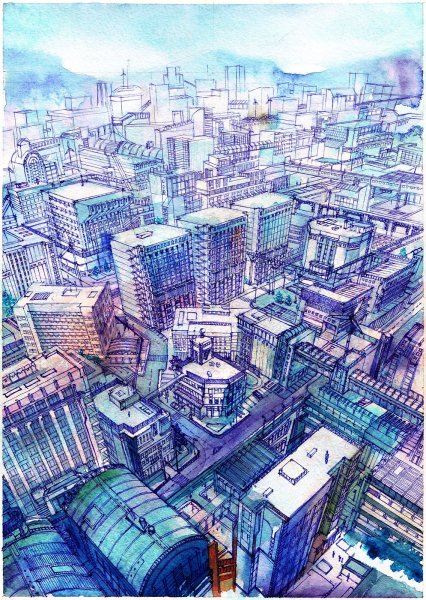Город карандашом