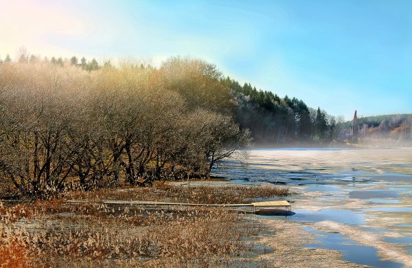 Весна апрель пейзаж