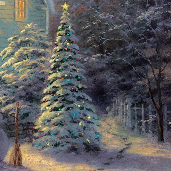 Елка живопись