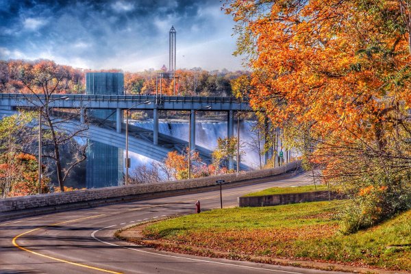 Осень город Кокуитлам, Канада -