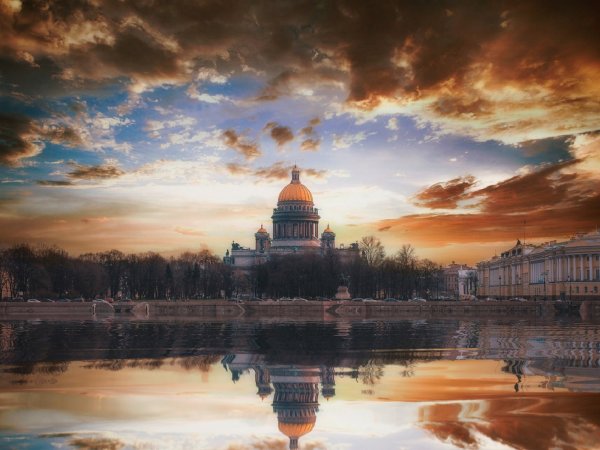 Фон Питер Исаакиевский собор