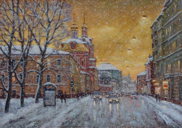 Художник Игорь Разживин пейзажи Москвы