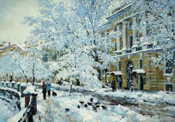 Канадский художник Ричард Савойя зима