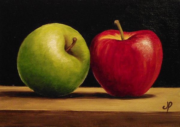 Яблоки живопись
