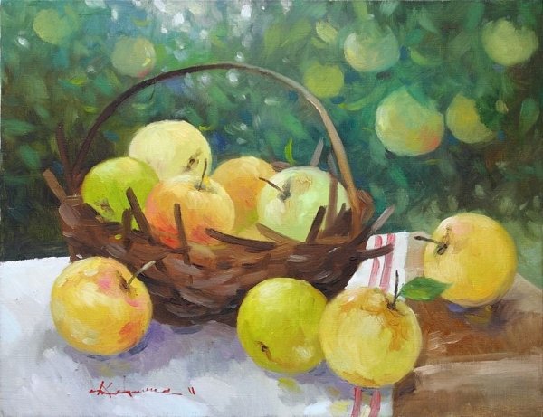 Художник Никифоров Антоновские яблоки