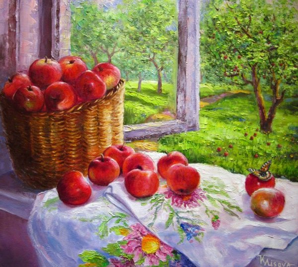 Художник Евгений Муковнин яблочный спас
