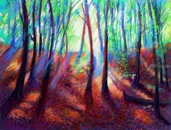 Пейзаж маслом экспрессионизм