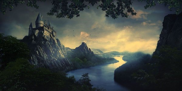 Хогвартс вид с озера