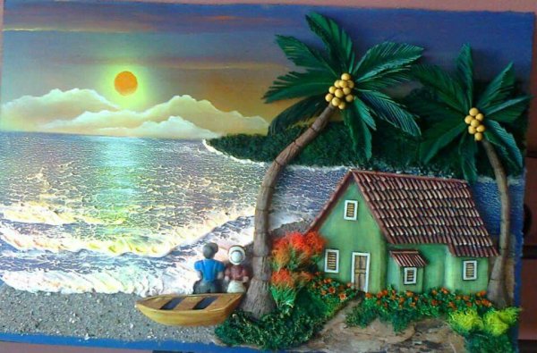 Витраж на тему осень