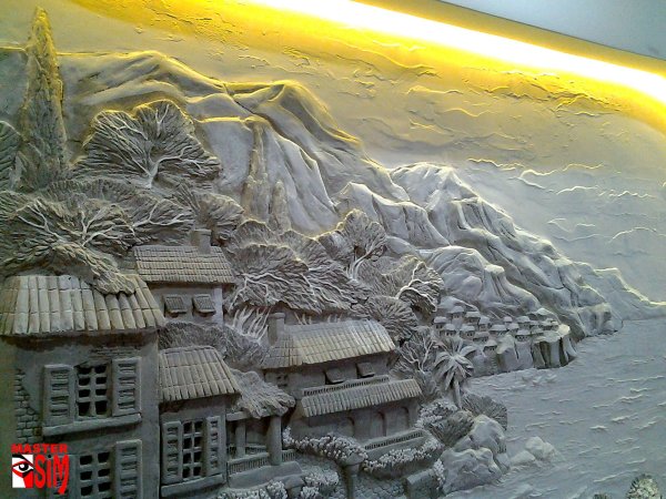 Объемные картины на стене