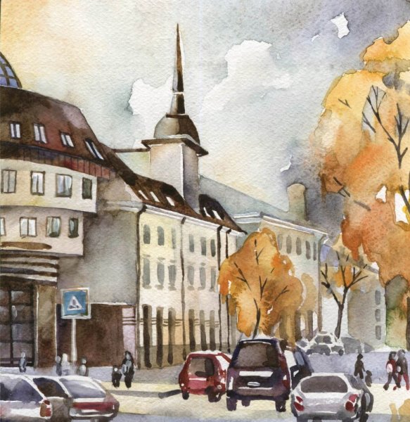 Grzegorz Wrobel акварель