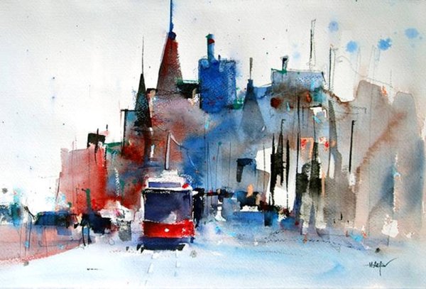 Этюды пленэрные акварелью перспектива