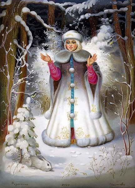 Белоснежная красавица зима