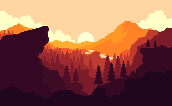 Firewatch лес река горы