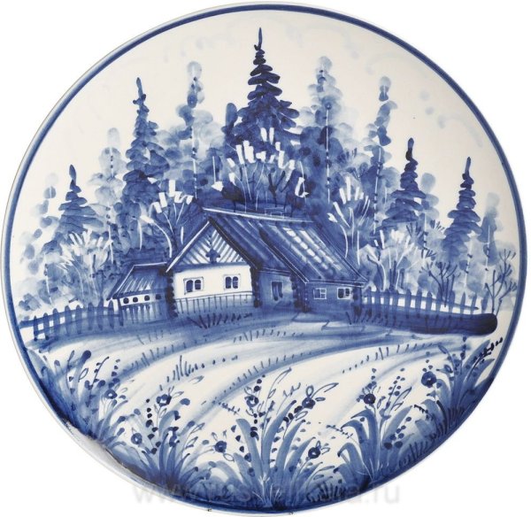 Пейзажная Гжель