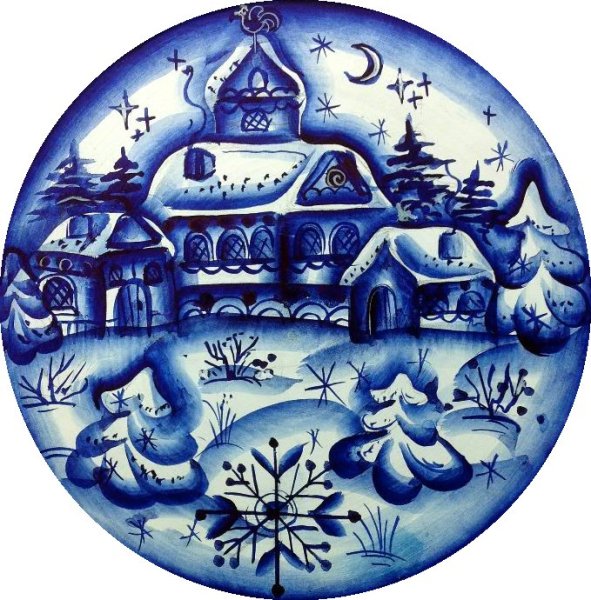 Гжель рисунок