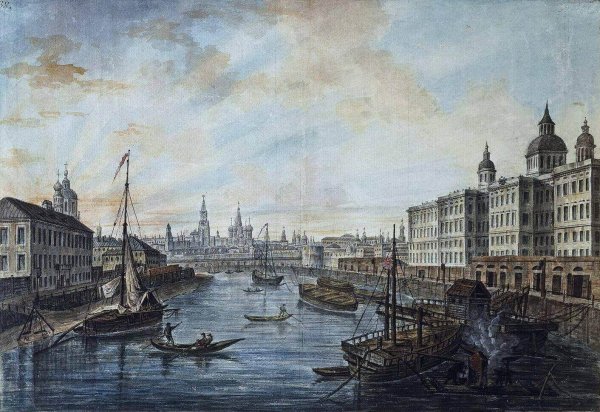 Ф.Я. Алексеев «Соборная площадь в Московском Кремле» (1800-е)