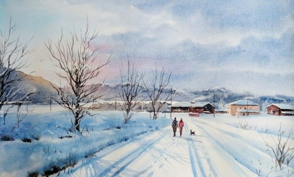 Художник Александр Ходюков акварели