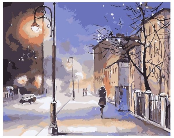 Пейзаж с фонарем