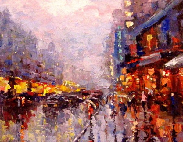 Пейзаж Париж Эдуард Кортес