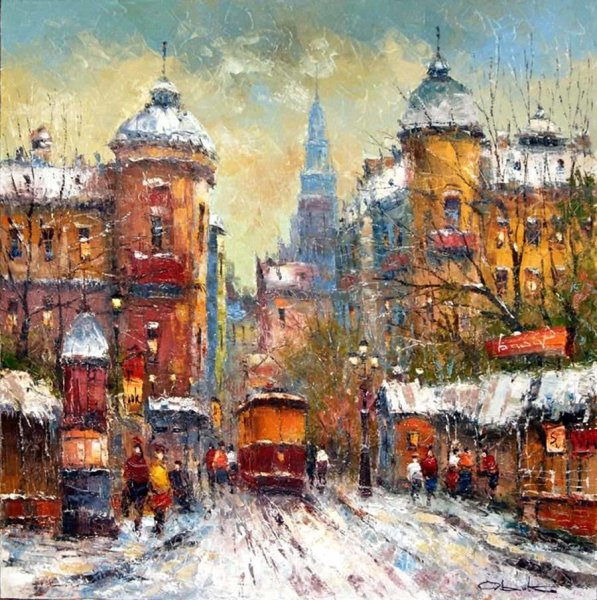 Дмитрий Спирос городской пейзаж