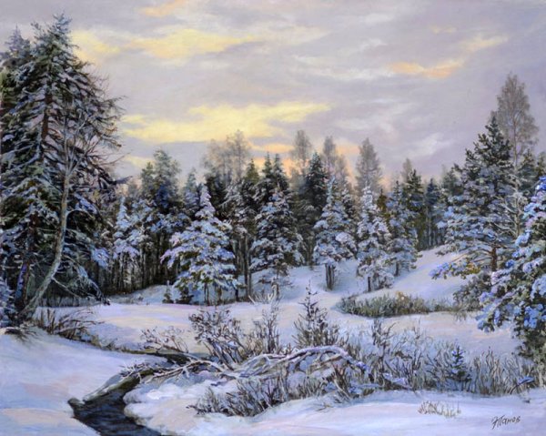 Панов Эдуард Порфирьевич зимние картины