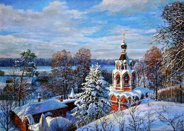 Панов Эдуард Парфильевич зимние пейзажи